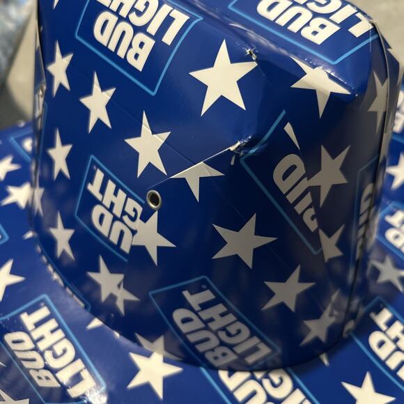 Bud Light Cowboy Hat Beer Box Cardboard - New One Size Adult - Picture 4 of 4